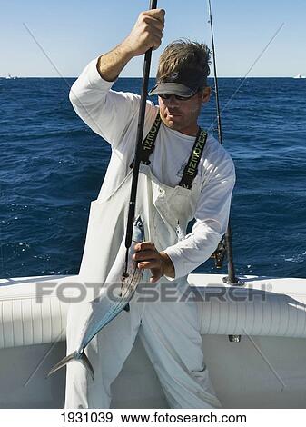 Stock Photo - Sportfishing Onboard The Islamorada Lady Ii In The Florida Keys; Sea Fishing Onboard The Islamorada Lady Ii Sportfishing Vessel. Florida Keys. Usa. Fotosearch