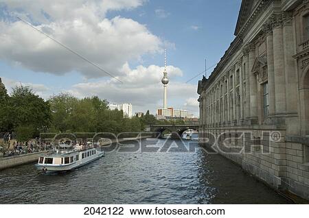 Spree River Passing Along The Museum Island In Berlin, Germany View Large Photo Image Stock Image - Spree River Passing Along The Museum Island In Berlin, Germany. Fotosearch