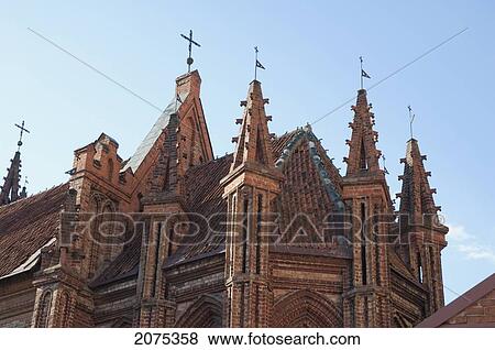 St. Anne's Church, Vilnius, Lithuania View Large Photo Image Stock Photo - St. Anne's Church, Vilnius, Lithuania. Fotosearch