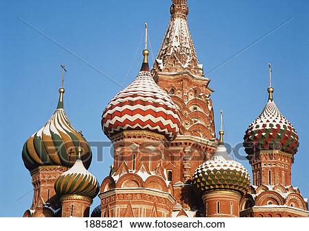 Stock Image - St. Basil's Cathedral, Close Up. Fotosearch