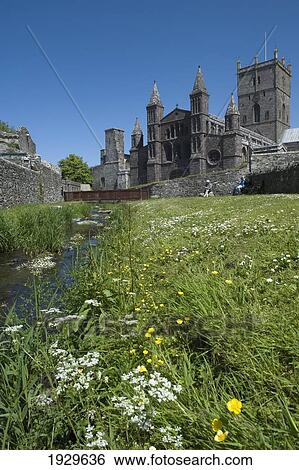 St David's Cathedral. St David's. Pembrokeshire. Wales. UK. Photos View Large Photo Image Stock Photograph - St David's Cathedral. St David's. Pembrokeshire. Wales. UK. Photos. Fotosearch
