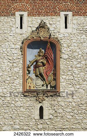 Stock Image - St. Florian's Gate, Old Town Centre; Krakow, Poland. Fotosearch