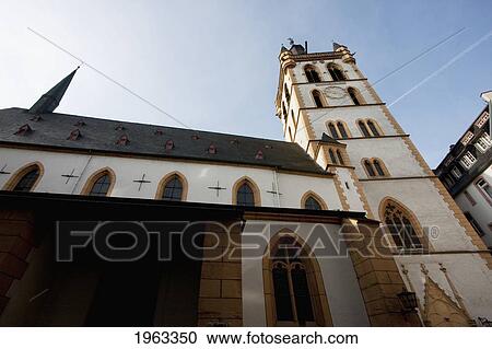 Stock Image - St. Gangolf Church, Trier, Rhineland-Palatinate, Germany. Fotosearch