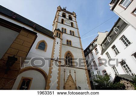 Stock Image - St. Gangolf Church, Trier, Rhineland-Palatinate, Germany. Fotosearch