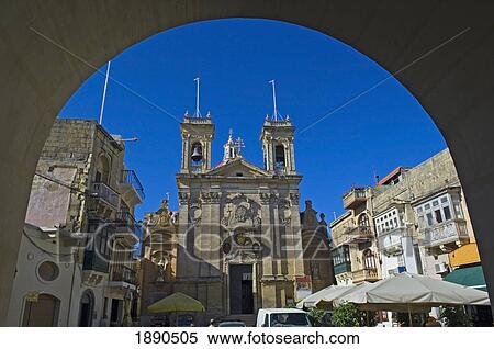 Stock Photography - St George's Basilica Through Stone Arch. Fotosearch