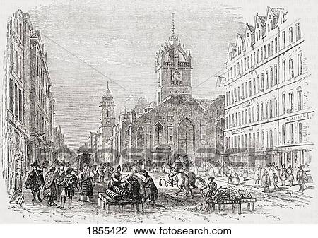 St Giles And The Old Tron Church Edinburgh Scotland 17Th Century From Old England's Worthies By Lord Brougham And Others Published London Circa 1880's View Large Photo Image Stock Image - St Giles And The Old Tron Church Edinburgh Scotland 17Th Century From Old England's Worthies By Lord Brougham And Others Published London Circa 1880's. Fotosearch