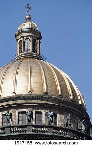 Stock Photo - St Isaac's Dome; Saint Petersburg, Russia. Fotosearch