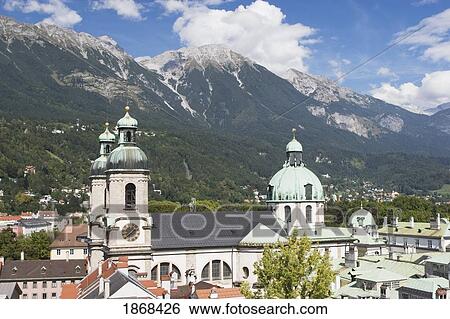 Stock Photograph - St. James Cathedral, Innsbruck, Tyrol (Tirol) Austria. Fotosearch