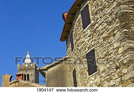 Stock Photo - St Jerome's Church From 12 Century In Town Of Hum, Istria, Croatia. Fotosearch