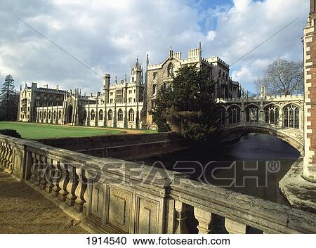 St John's College & Bridge Of Sighs View Large Photo Image Stock Image - St John's College & Bridge Of Sighs. Fotosearch
