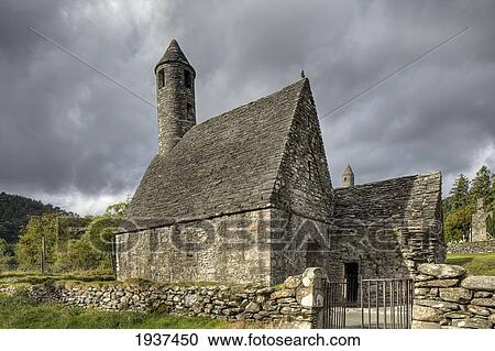 Stock Image - St. Kevin's Kitchen; Glendalough County Wicklow Ireland. Fotosearch