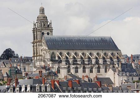 Stock Photo - St-Louis Cathedral, Blois, France. Fotosearch
