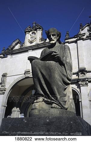 Stock Image - St Luke Statue At Trinity Cathedral. Fotosearch