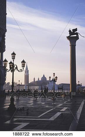 St Mark's Square At Dawn View Large Photo Image Stock Image - St Mark's Square At Dawn. Fotosearch