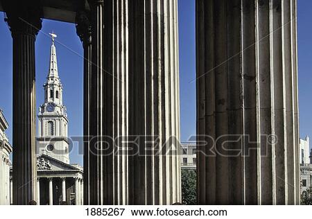 St Martin In The Fields As Seen Through Columns View Large Photo Image Stock Photo - St Martin In The Fields As Seen Through Columns. Fotosearch
