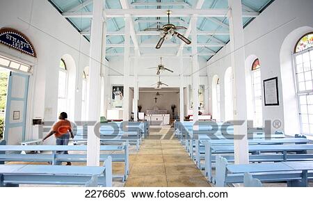 Stock Photography - St. Mary's Church at Port Elizabeth; Bequia, St. Vincent and the Grenadines. Fotosearch
