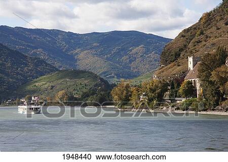 St. Michael Church, as seen from the Danube River in Wachau, Lower Austria, Austria View Large Photo Image Stock Image - St. Michael Church, as seen from the Danube River in Wachau, Lower Austria, Austria. Fotosearch