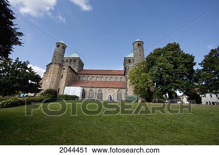 Stock Image - St. Michael's Church, Hildesheim, Lower Saxony, Germany. Fotosearch
