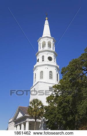 St. Michael's Episcopal Church, Charleston, South Carolina, Usa View Large Photo Image Stock Image - St. Michael's Episcopal Church, Charleston, South Carolina, Usa. Fotosearch