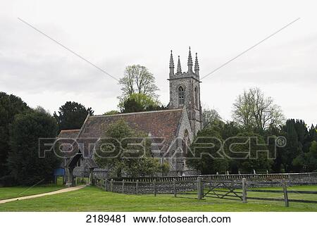 Stock Image - St Nicholas Church, Chawton, Hampshire, United Kingdom. Fotosearch