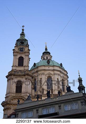 St Nicholas Church, (Mala Strana District), Prague, Czech Republic, Europe View Large Photo Image Stock Photo - St Nicholas Church, (Mala Strana District), Prague, Czech Republic, Europe. Fotosearch