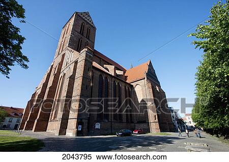 Stock Photography - St. Nikolai Church, Wismar, Germany. Fotosearch