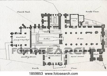Stock Image - St. Patrick's Cathedral City Dublin, Ireland. Published 20Th September 1792 By S. Hooper.. Fotosearch