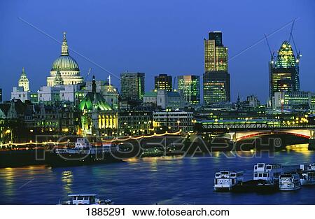 St Paul's Cathedral And Skyline, London View Large Photo Image Stock Image - St Paul's Cathedral And Skyline, London. Fotosearch