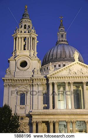 St Paul's Cathedral At Dusk, Exterior View Large Photo Image Stock Photograph - St Paul's Cathedral At Dusk, Exterior. Fotosearch