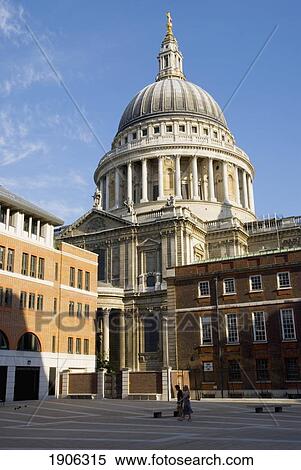 St. Pauls' Cathedral, London, England, Uk View Large Photo Image Stock Photography - St. Pauls' Cathedral, London, England, Uk. Fotosearch