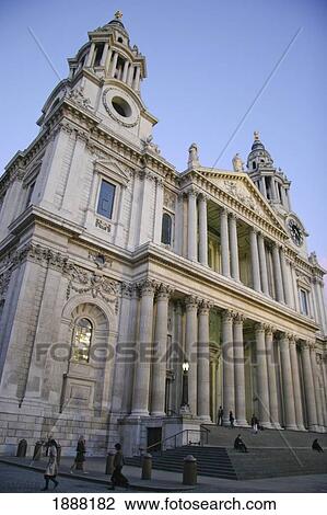St Paul's Cathedral, Low Angle View View Large Photo Image Stock Image - St Paul's Cathedral, Low Angle View. Fotosearch