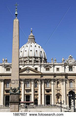 Stock Photo - St Peters Cathedral And Obelisk. Fotosearch