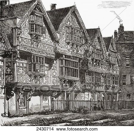 St. Peter's Hospital, Bristol, England in the 19th century before its destruction in the Bristol Blitz of 1940. From Cities of the World, published c. 1893. View Large Photo Image Picture - St. Peter's Hospital, Bristol, England in the 19th century before its destruction in the Bristol Blitz of 1940. From Cities of the World, published c. 1893.. Fotosearch