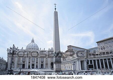 St. Peter's Square; Vatican City, Rome, Italy View Large Photo Image Stock Photo - St. Peter's Square; Vatican City, Rome, Italy. Fotosearch