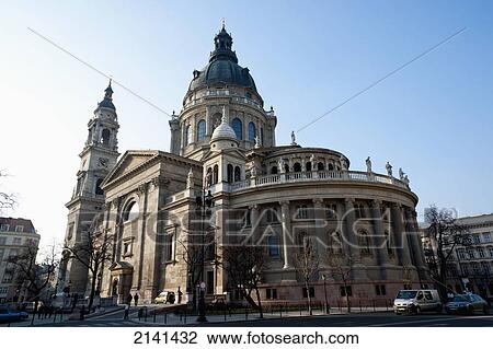 Stock Image - St Stephen's Basilica Or Szent Istv. Fotosearch