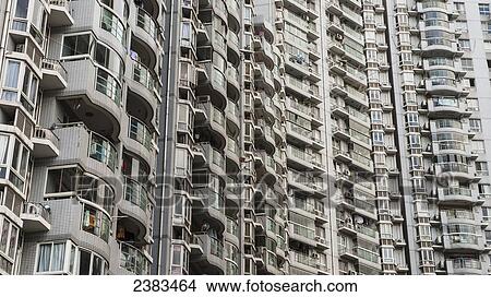 Stacked apartments; Shanghai, China View Large Photo Image Picture - Stacked apartments; Shanghai, China. Fotosearch