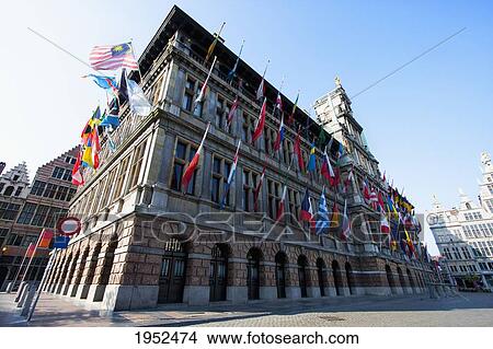 Stadhuis (City Hall) on the Grote Markt, Antwerp, Belgium View Large Photo Image Picture - Stadhuis (City Hall) on the Grote Markt, Antwerp, Belgium. Fotosearch