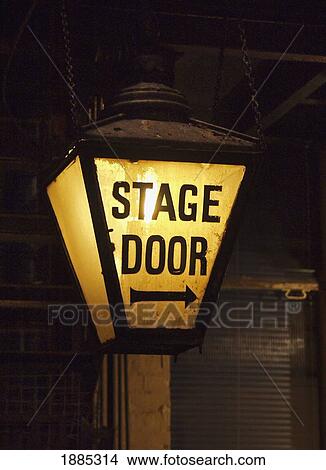 Picture - Stage Door Sign In Theatreland. Fotosearch
