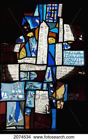 Picture - Stained Glass Art At The Cross Gallery, Riga, Latvia. Fotosearch