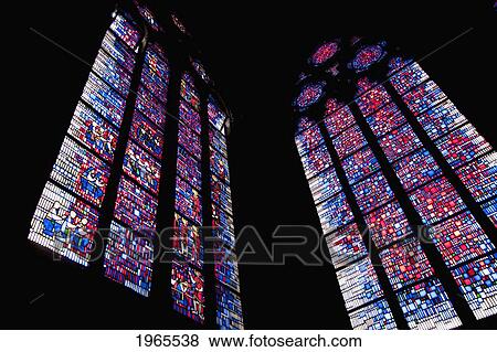 Stock Photo - Stained Glass Windows At St. Peter's Cathedral, Worms, Germany. Fotosearch
