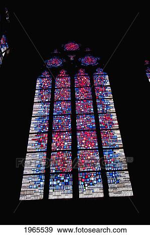 Stock Photo - Stained Glass Windows At St. Peter's Cathedral, Worms, Germany. Fotosearch