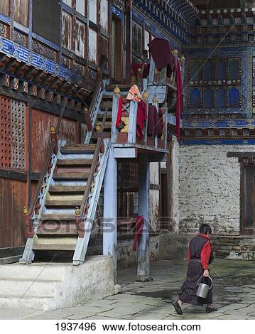 Stairway And Courtyard In Wangdichholing Palace; Bumthang District Bhutan View Large Photo Image Stock Photograph - Stairway And Courtyard In Wangdichholing Palace; Bumthang District Bhutan. Fotosearch
