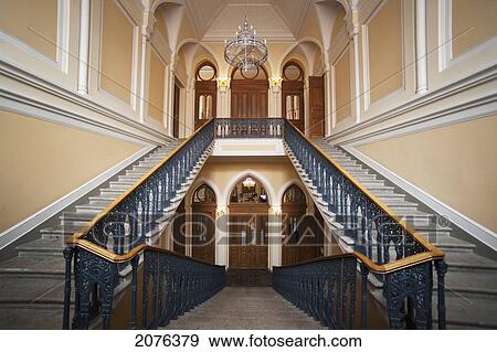 Stock Photo - Stairways In Grand Coral Synagogue; St. Petersburg Russia. Fotosearch