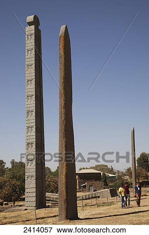 Standing stele, Stele field; Axum, Tigray region, Ethiopia View Large Photo Image Stock Photo - Standing stele, Stele field; Axum, Tigray region, Ethiopia. Fotosearch