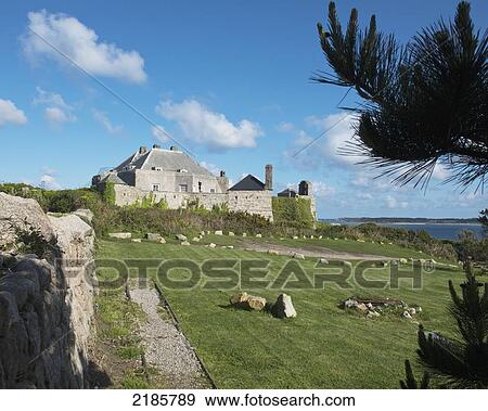 Star Castle Hotel, Hugh Town, St Mary's, Isles Of Scilly, Cornwall, Uk, Europe View Large Photo Image Stock Photo - Star Castle Hotel, Hugh Town, St Mary's, Isles Of Scilly, Cornwall, Uk, Europe. Fotosearch