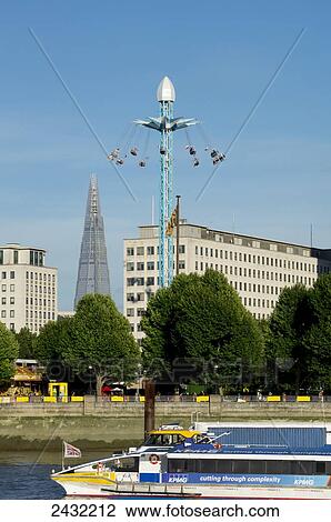 Stock Image - Starflyer in Southbank with Shard; London, England. Fotosearch
