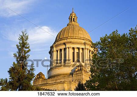 Stock Image - State Capitol; Olympia, Washington State, Usa. Fotosearch