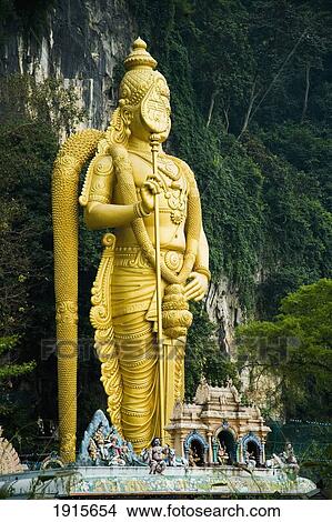 Statue At Entrance To Batu Caves View Large Photo Image Picture - Statue At Entrance To Batu Caves. Fotosearch