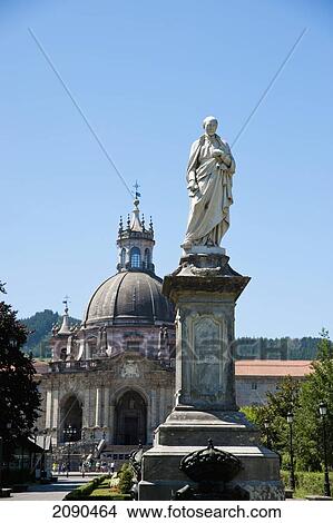 Picture - Statue At Sanctuary Of St Ignatius Of Loyola, Basque Country, Spain. Fotosearch