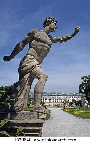 Stock Photo - Statue In Mirabell Gardens. Fotosearch